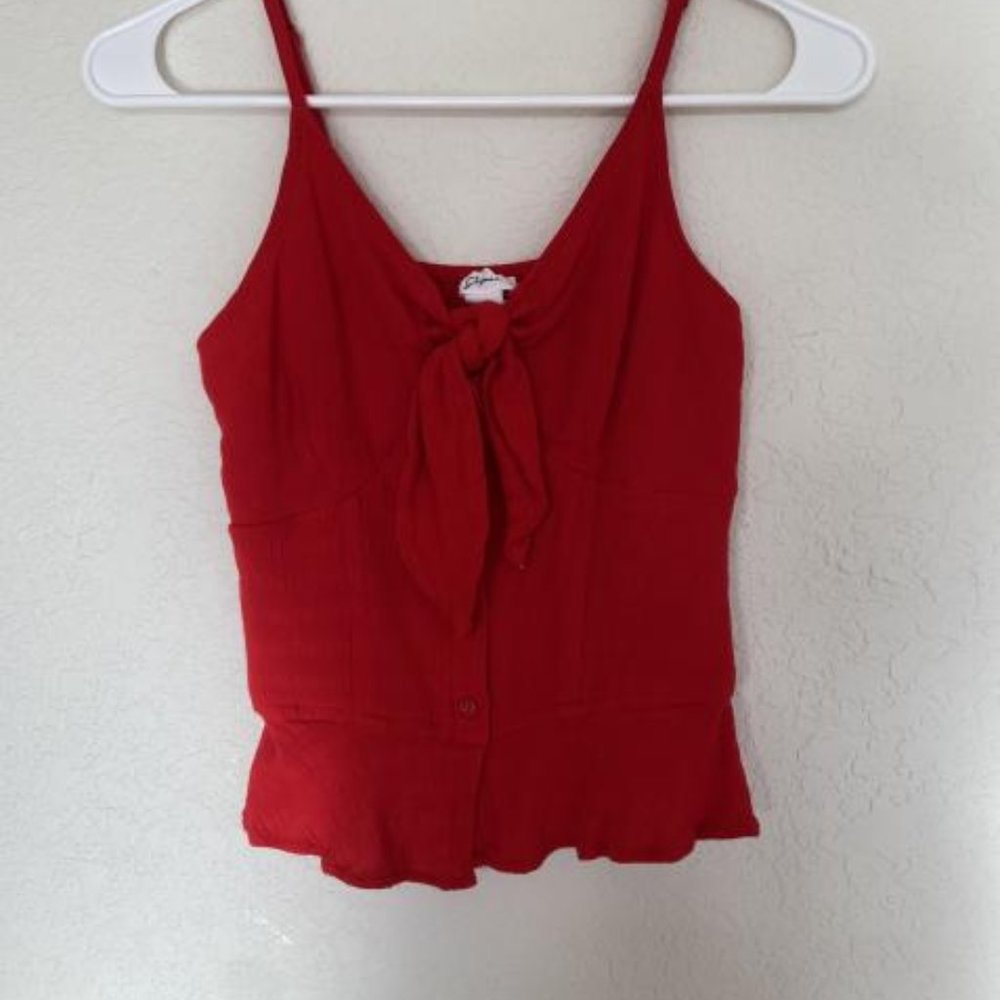 red tank top